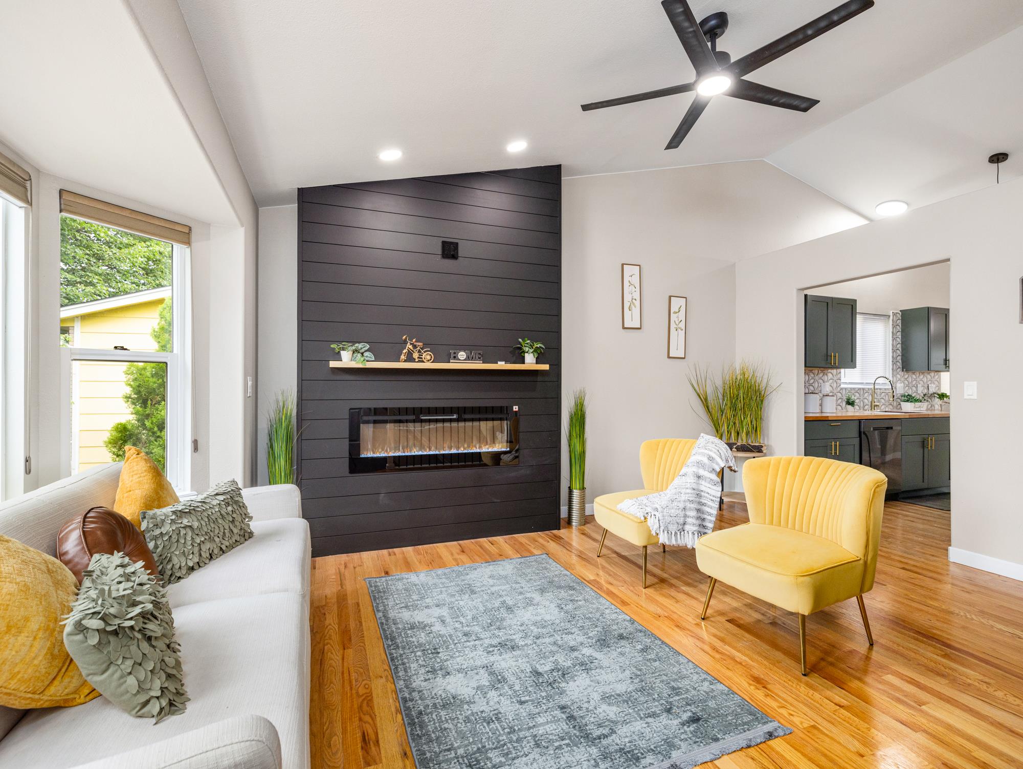 Bright, welcoming living room